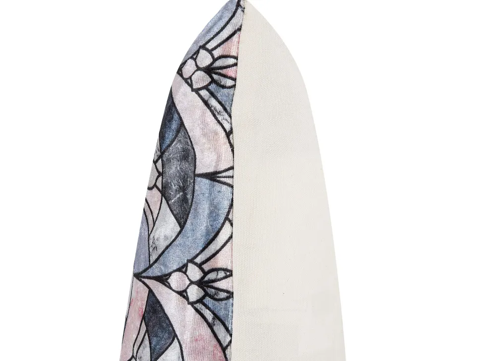Conjunto De 2 Almofadas Decorativas Azul E Creme 45 X 45 Cm Koodal