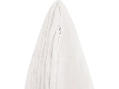 Conjunto De 2 Almofadas Decorativas Em Bombazine Branca Creme 47 X 27 Cm Millet