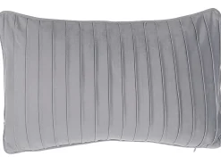 Conjunto De 2 Almofadas Decorativas Cinzentas 30 X 50 Cm Komana