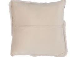 Conjunto De 2 Almofadas Decorativas Creme E Castanho 42 X 42 Cm Ehnar