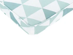 Conjunto De 2 Almofadas De Assento Azuis E Brancas Com Padrao Geometrico Terni