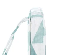 Conjunto De 2 Almofadas De Assento Azuis E Brancas Com Padrao Geometrico Terni