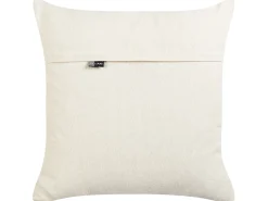 Conjunto De 2 Almofadas Decorativas Tufadas Em Algodao Creme E Preto 50 X 50 Cm Khora