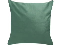 Conjunto De 2 Almofadas Decorativas Em Veludo Verde 45 X 45 Cm Talinum