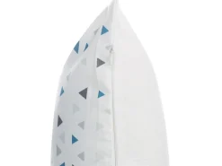 Conjunto De 2 Almofadas Decorativas 45 X 45 Cm Azul E Cinzento Cleome