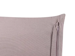 Conjunto De 2 Almofadas Decorativas Em Veludo Rosa 45 X 45 Cm Silybum