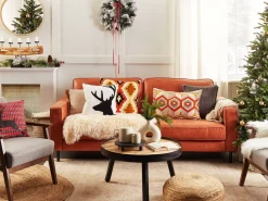 Conjunto De 2 Almofadas Decorativas Vermelhas 45 X 45 Cm Comet