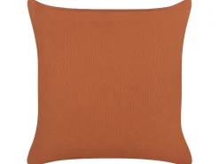 Conjunto De 2 Almofadas Decorativas Tufadas Em Algodao Laranja 45 X 45 Cm Lewisia