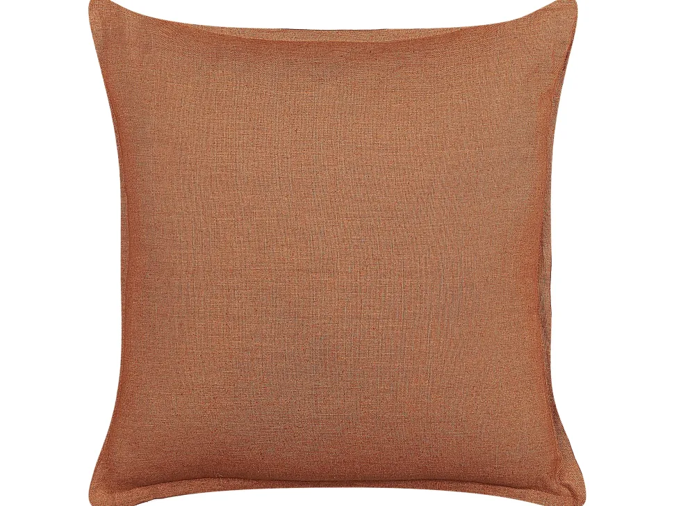 Conjunto De 2 Almofadas Decorativas Laranjas 45 X 45 Cm Sagina