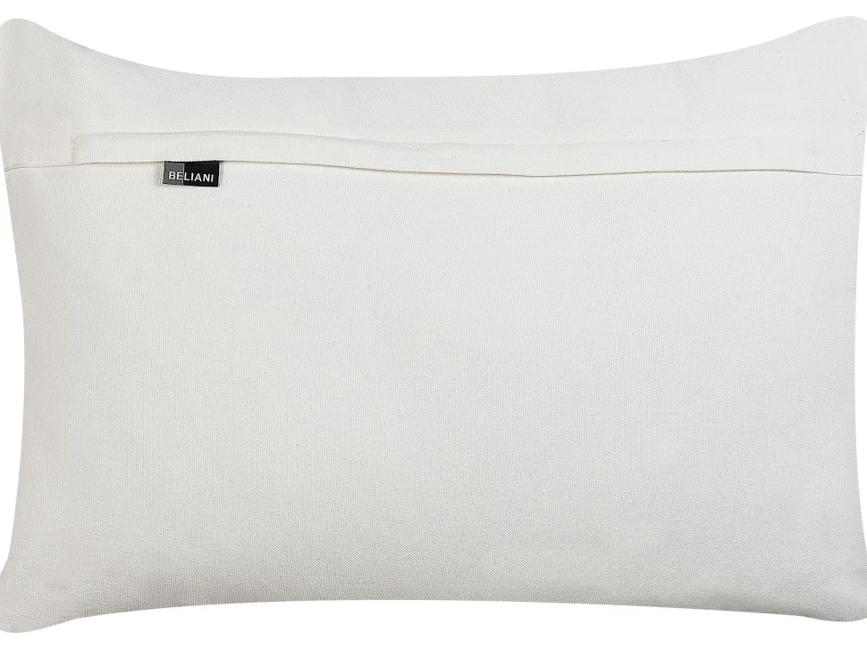 Conjunto De 2 Almofadas Decorativas Bordadas Em Algodao Multicolor 40 X 60 Cm Majra