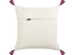 Conjunto De 2 Almofadas Decorativas Bordadas Algodao Multicolor 50 X 50 Cm Raiganj
