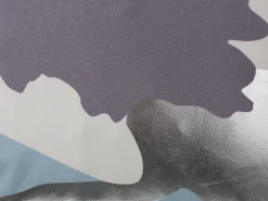 Conjunto De 2 Almofadas Decorativas Roxas E Prateadas 45 X 45 Cm Ixia