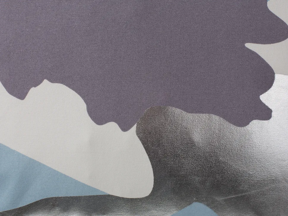 Conjunto De 2 Almofadas Decorativas Roxas E Prateadas 45 X 45 Cm Ixia