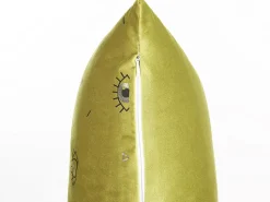 Conjunto De 2 Almofadas Decorativas Veludo Verde 45 X 45 Cm Aeonium