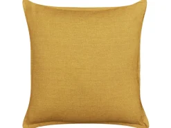 Conjunto De 2 Almofadas Decorativas Amarelas 45 X 45 Cm Sagina