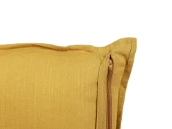 Conjunto De 2 Almofadas Decorativas Amarelas 45 X 45 Cm Sagina