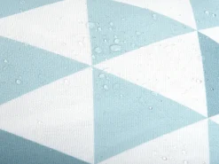 Conjunto De 2 Almofadas De Jardim Em Poliester Azul E Branco 40 X 40 Cm Trifos