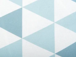Conjunto De 2 Almofadas De Jardim Em Poliester Azul E Branco 40 X 40 Cm Trifos