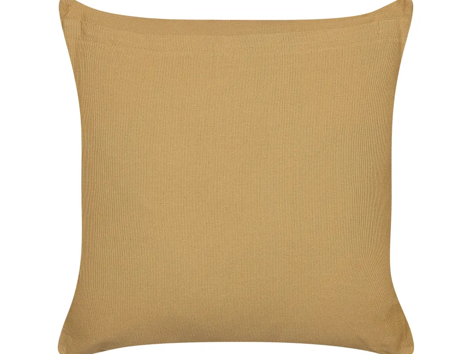 Conjunto De 2 Almofadas Decorativas As Riscas Em Algodao Creme E Branco 45 X 45 Cm Salix
