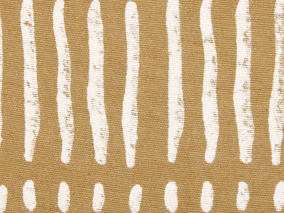Conjunto De 2 Almofadas Decorativas As Riscas Em Algodao Creme E Branco 45 X 45 Cm Salix