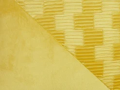 Conjunto De 2 Almofadas Decorativas Em Veludo Amarelo 45 X 45 Cm Origanum