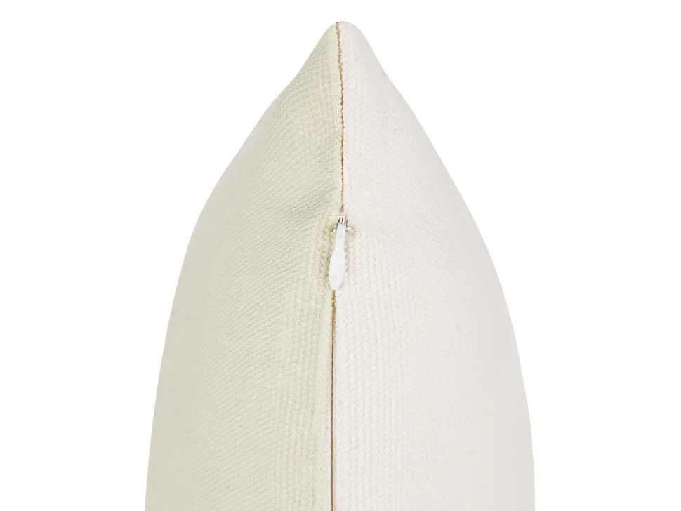 Conjunto De 2 Almofadas Decorativas Bordadas Vermelhas 45 X 45 Cm Davallia