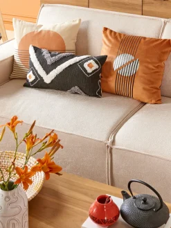 Conjunto De 2 Almofadas Decorativas Multicolor 45 X 45 Cm Moonflower