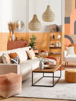 Conjunto De 2 Almofadas Decorativas Multicolor 45 X 45 Cm Moonflower