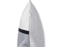 Conjunto De 2 Almofadas Decorativas Padrao Geometrico 45 X 45 Cm Cinzento Wedelia