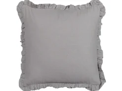 Conjunto De 2 Almofadas Decorativas Cinzentas 45 X 45 Cm Glabra
