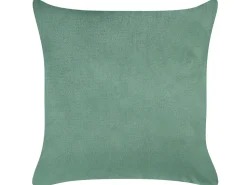 Conjunto De 2 Almofadas Decorativas Em Veludo Verde Esmeralda 45 X 45 Cm Yuzuri
