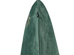 Conjunto De 2 Almofadas Decorativas Em Veludo Verde Esmeralda 45 X 45 Cm Yuzuri