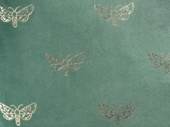 Conjunto De 2 Almofadas Decorativas Em Veludo Verde Esmeralda 45 X 45 Cm Yuzuri