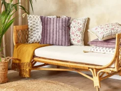 Conjunto De 2 Almofadas Decorativas Em Veludo Rosa 45 X 45 Cm Agapanthus