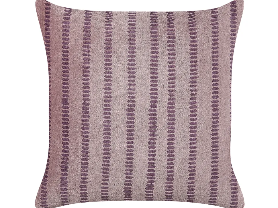 Conjunto De 2 Almofadas Decorativas Em Veludo Rosa 45 X 45 Cm Agapanthus