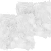 Conjunto De 2 Almofadas Decorativas Brancas 45 X 45 Cm Lubha