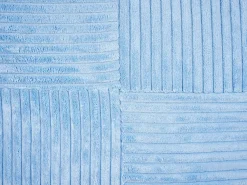 Conjunto De 2 Almofadas Decorativas Em Bombazine Azul 47 X 27 Cm Millet