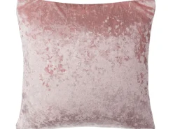 Conjunto De 2 Almofadas Decorativas De Veludo 45 X 45 Cm Rosa Hosta
