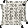 Conjunto De 2 Almofadas Decorativas Pretas E Brancas 45 X 45 Cm Mays