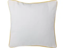 Conjunto De 2 Almofadas Decorativas Com Triangulos 45 X 45 Cm Amarela Pansy
