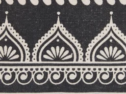 Conjunto De 2 Almofadas De Algodao Preto E Branco 45 X 45 Cm Atabagi
