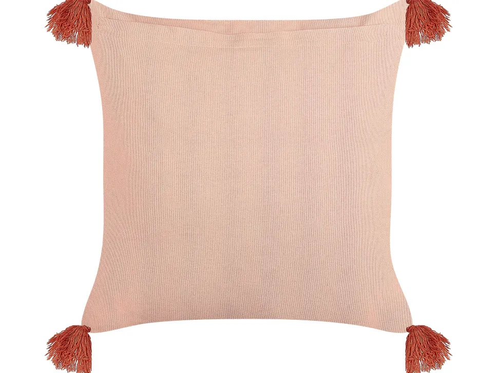 Conjunto De 2 Almofadas Decorativas Em Veludo Rosa 45 X 45 Cm Rumhora
