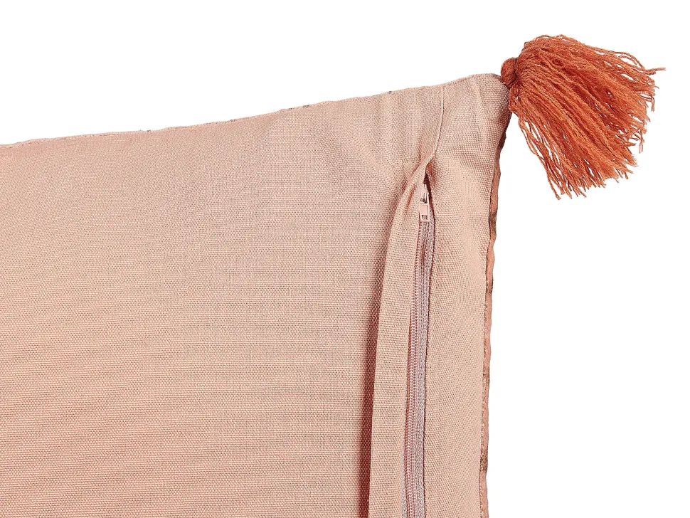 Conjunto De 2 Almofadas Decorativas Em Veludo Rosa 45 X 45 Cm Rumhora