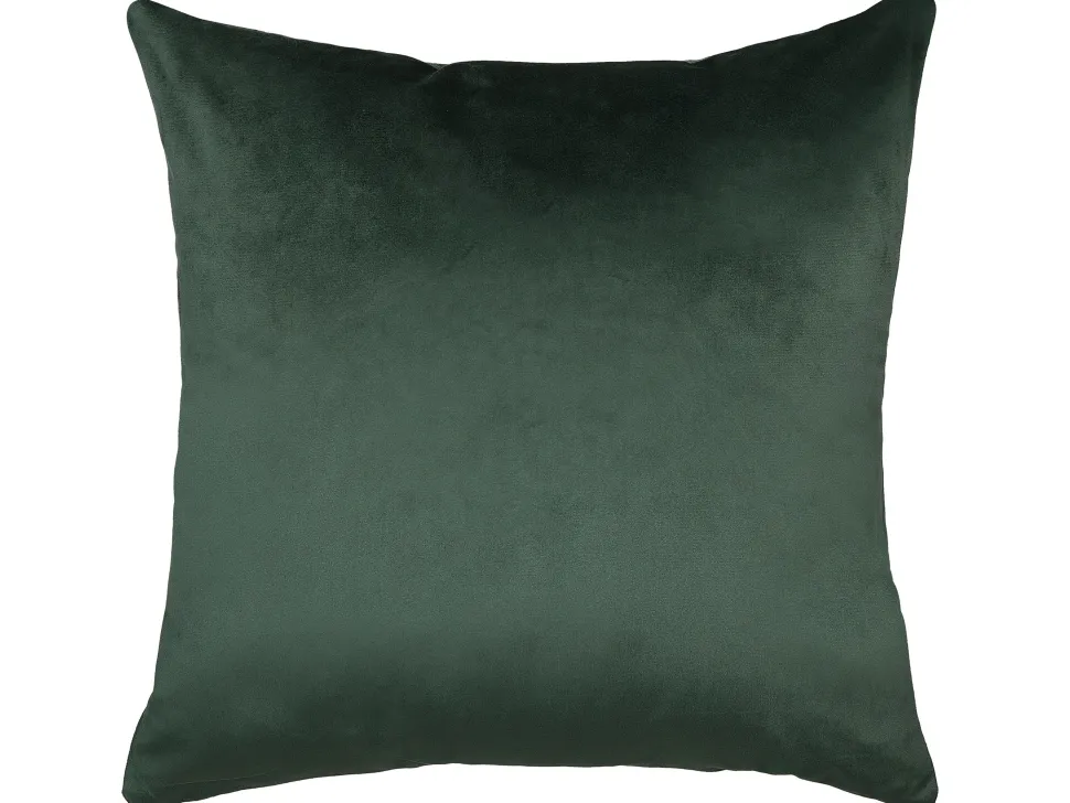 Conjunto De 2 Almofadas Decorativas Verdes Escuras 45 X 45 Cm Astilbe