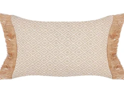 Conjunto De 2 Almofadas Decorativas Creme 30 X 50 Cm Boath