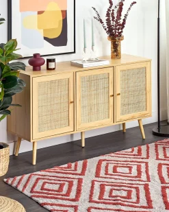 Conjunto De 2 Almofadas Decorativas Tufadas Em Algodao Laranja 45 X 45 Cm Avium