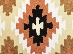 Conjunto De 2 Almofadas Decorativas Bordadas Algodao Multicolor 50 X 50 Cm Serampore