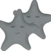 Conjunto De 2 Almofadas Decorativas Em Forma De Estrela Cinzenta 40 X 40 Cm Bhopal