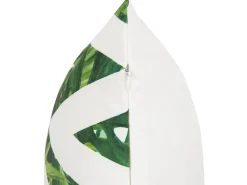 Conjunto De 2 Almofadas De Jardim Branco E Verde 45 X 45 Cm Brento