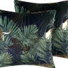 Conjunto De 2 Almofadas Decorativas Verdes 45 X 45 Cm Bellerose